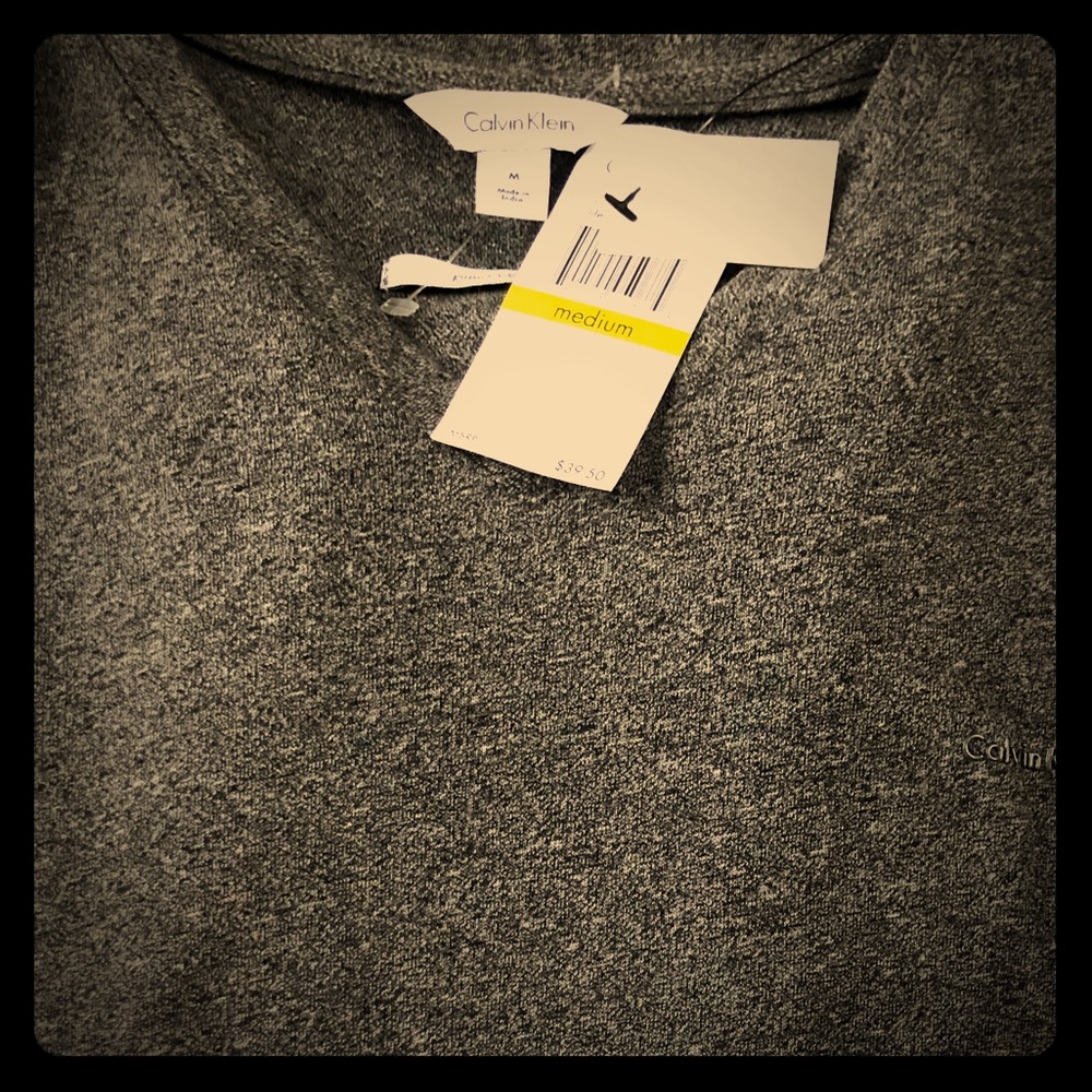 Long sleeve cotton gray Calvin Klein men’s shirt